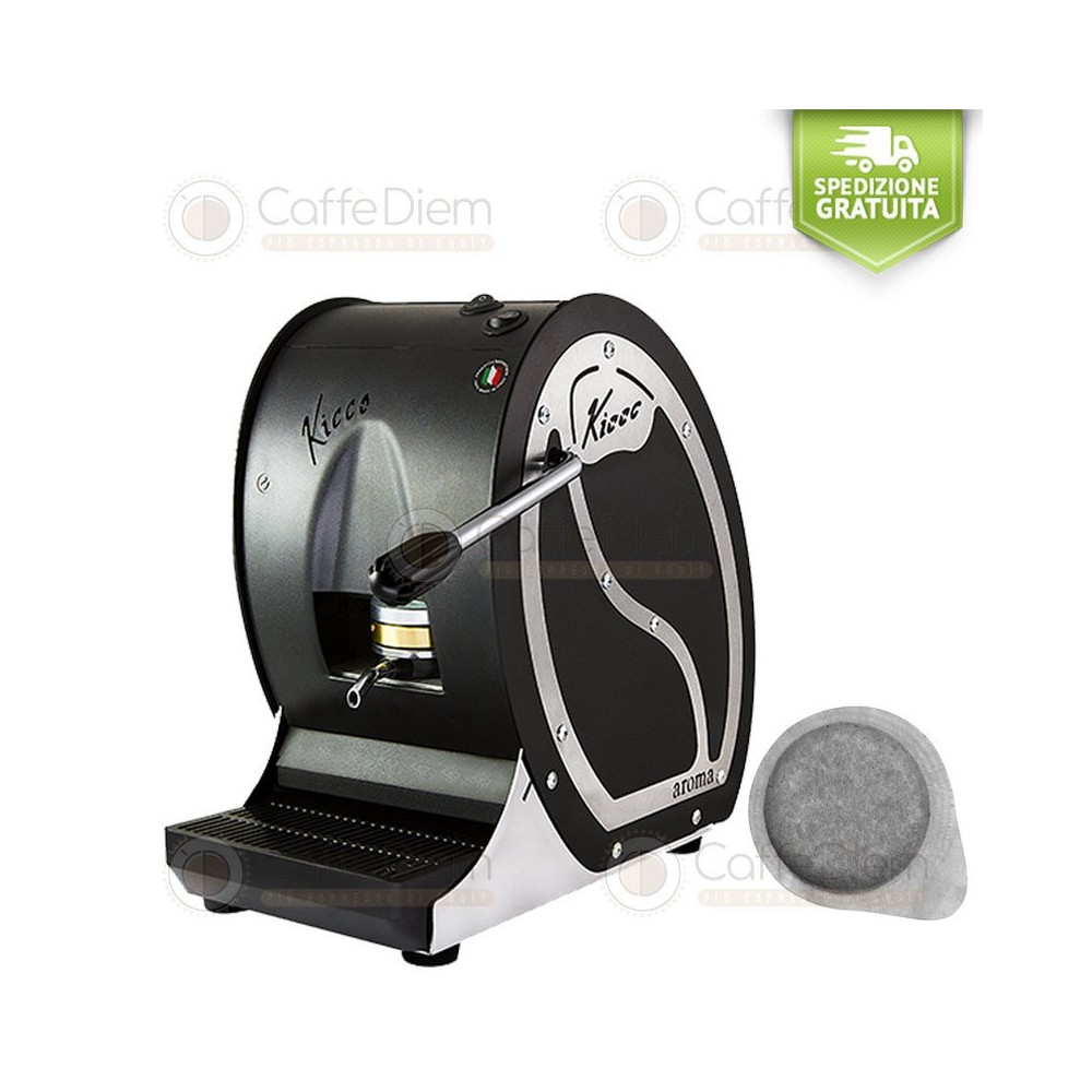 MACCHINA CAFFE A CIALDE DI CARTA ESE 44mm KICCO NERO