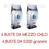 Borbone Caffè in Grani 3Kg Miscela Blu - BUSTA 0,500 grammi