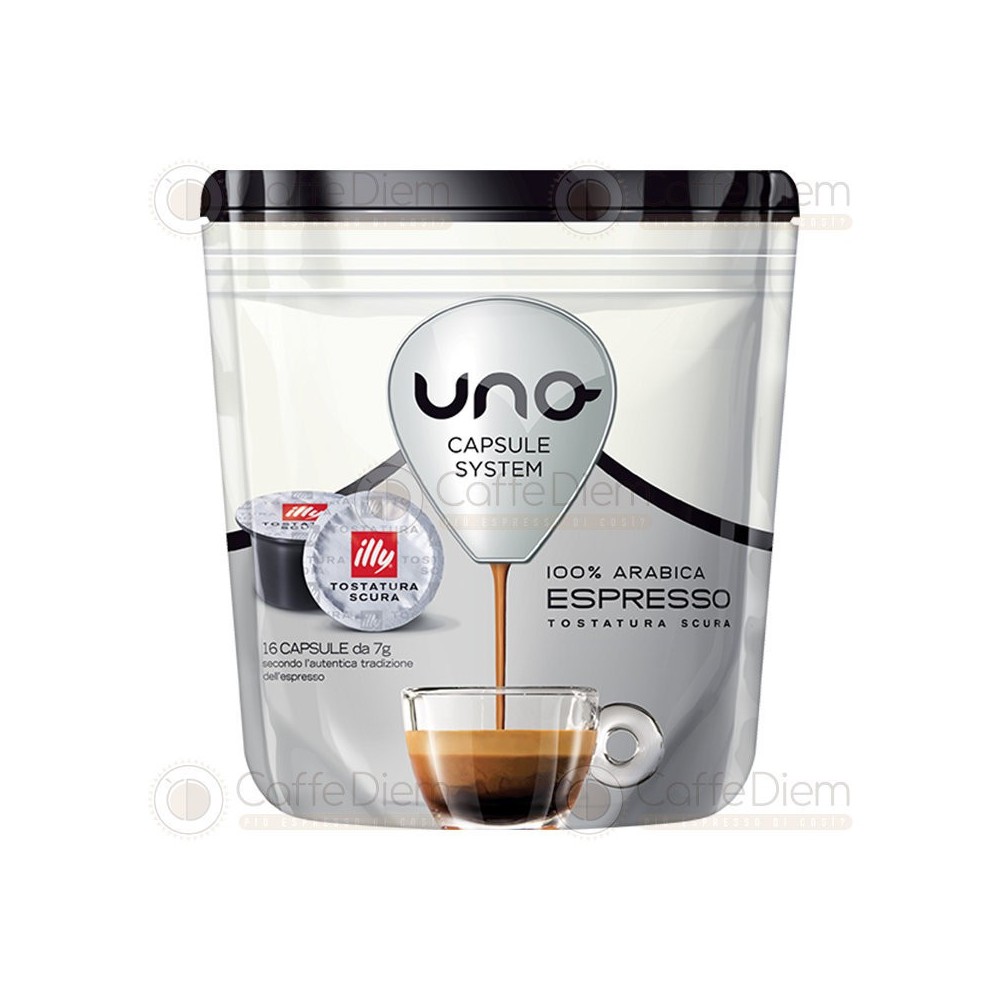 Caffè illy Capsule Uno System 16 Tostatura Scura