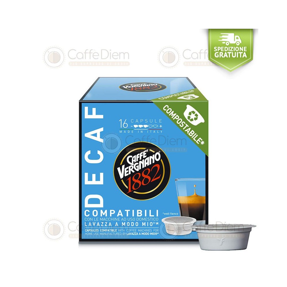 VERGNANO A MODO MIO DECAFFEINATO DECA DEK 16 CAPSULE