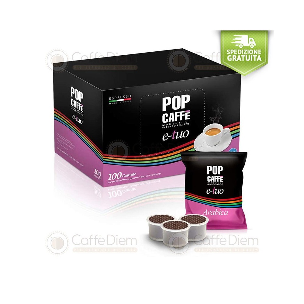 Capsule Pop compatibili illy Mitaca Mps E-Tuo Miscela Arabica