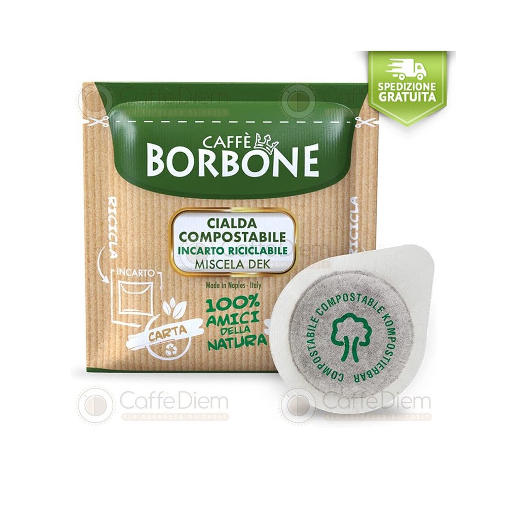 Cialde Caffe decaffeinato borbone