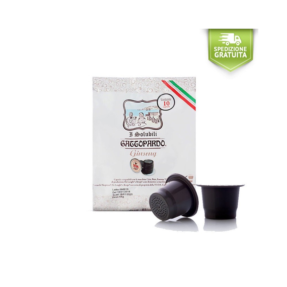 Toda Gattopardo capsule compatibili nespresso GINSENG