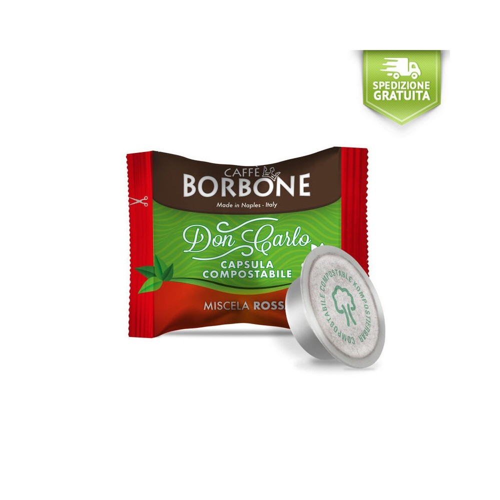 Capsule Cialde Borbone Compatibili A Modo Mio Rossa Compostabili