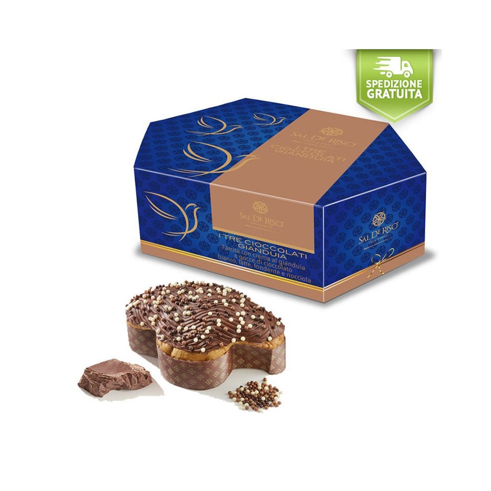 Colomba Sal De Riso I TRE CIOCCOLATI 1KG