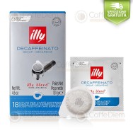 illy ESE Paper Pods 44mm DECAFFEINATED 100% Arabica - Pack of 18 Coffee Pods