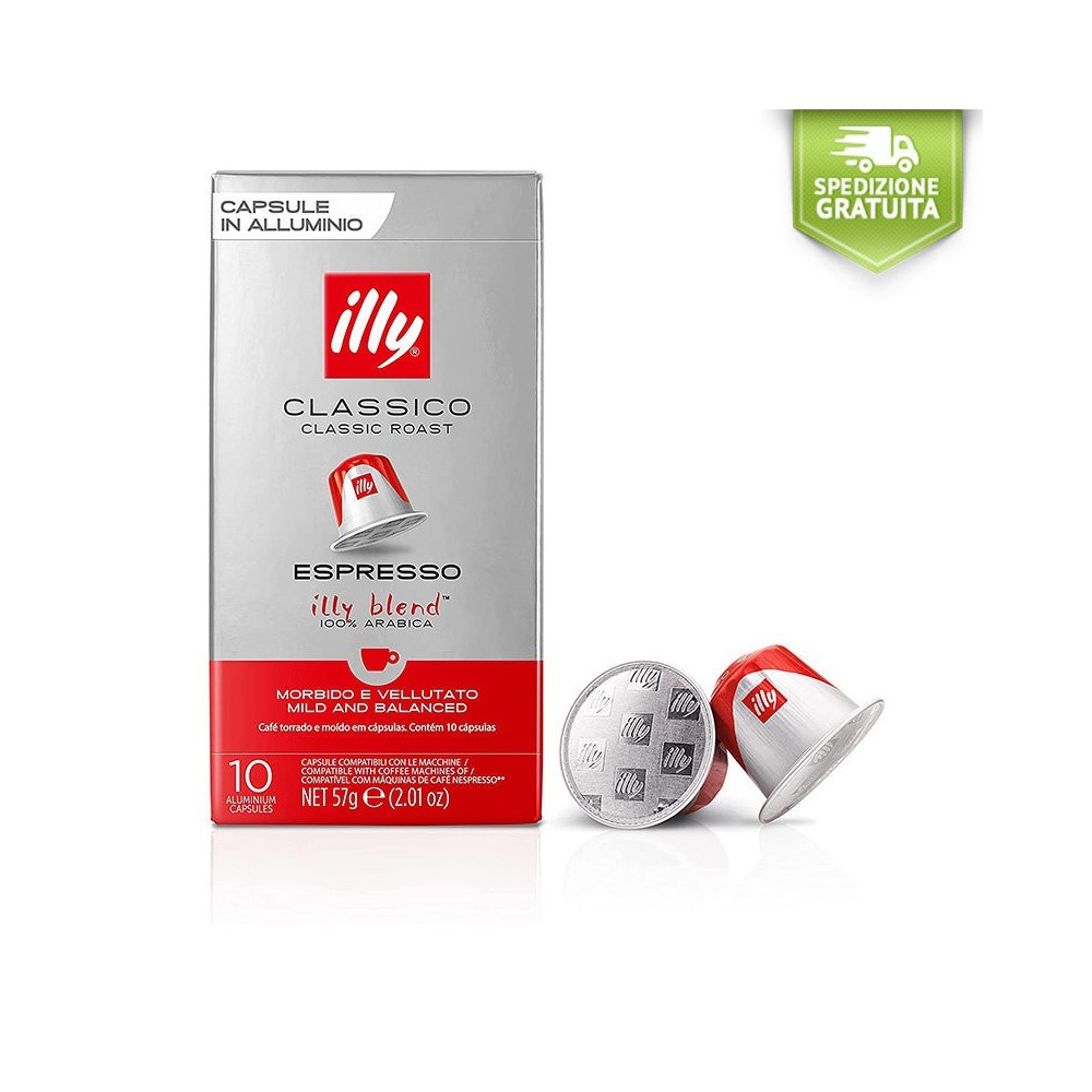 100 Capsule Nespresso illy Compatibili Tostato Classico
