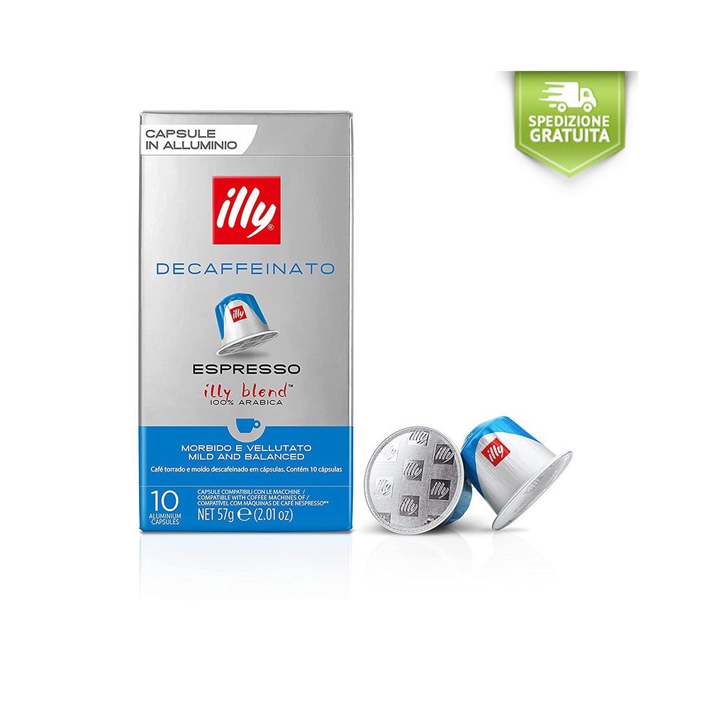 100 Capsules Nespresso illy Compatible Decaffeinated Roast