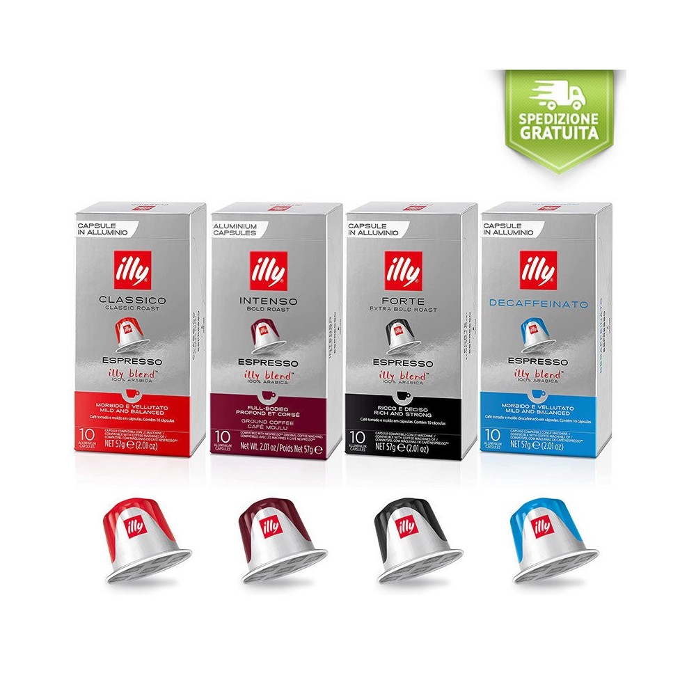 100 Capsule Nespresso illy Compatibili KIT PROVA
