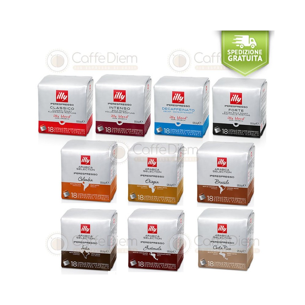 illy iperespresso 180 Coffee Capsules - All Blends