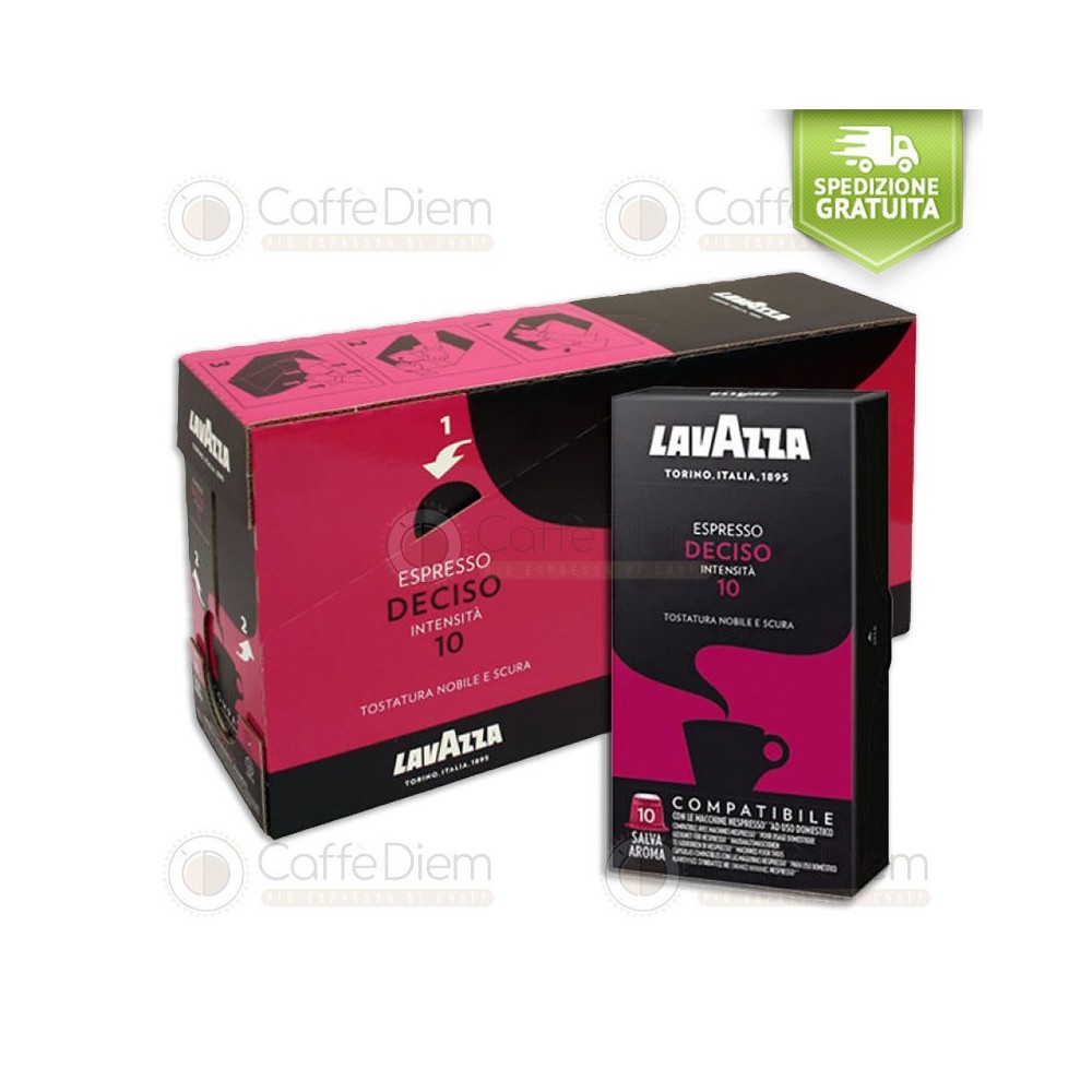 Cartone Lavazza Deciso 100 Capsule compatibili Nespresso