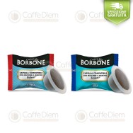 Capsule Borbone Compatibili Bialetti 100 Red + 100 Blu