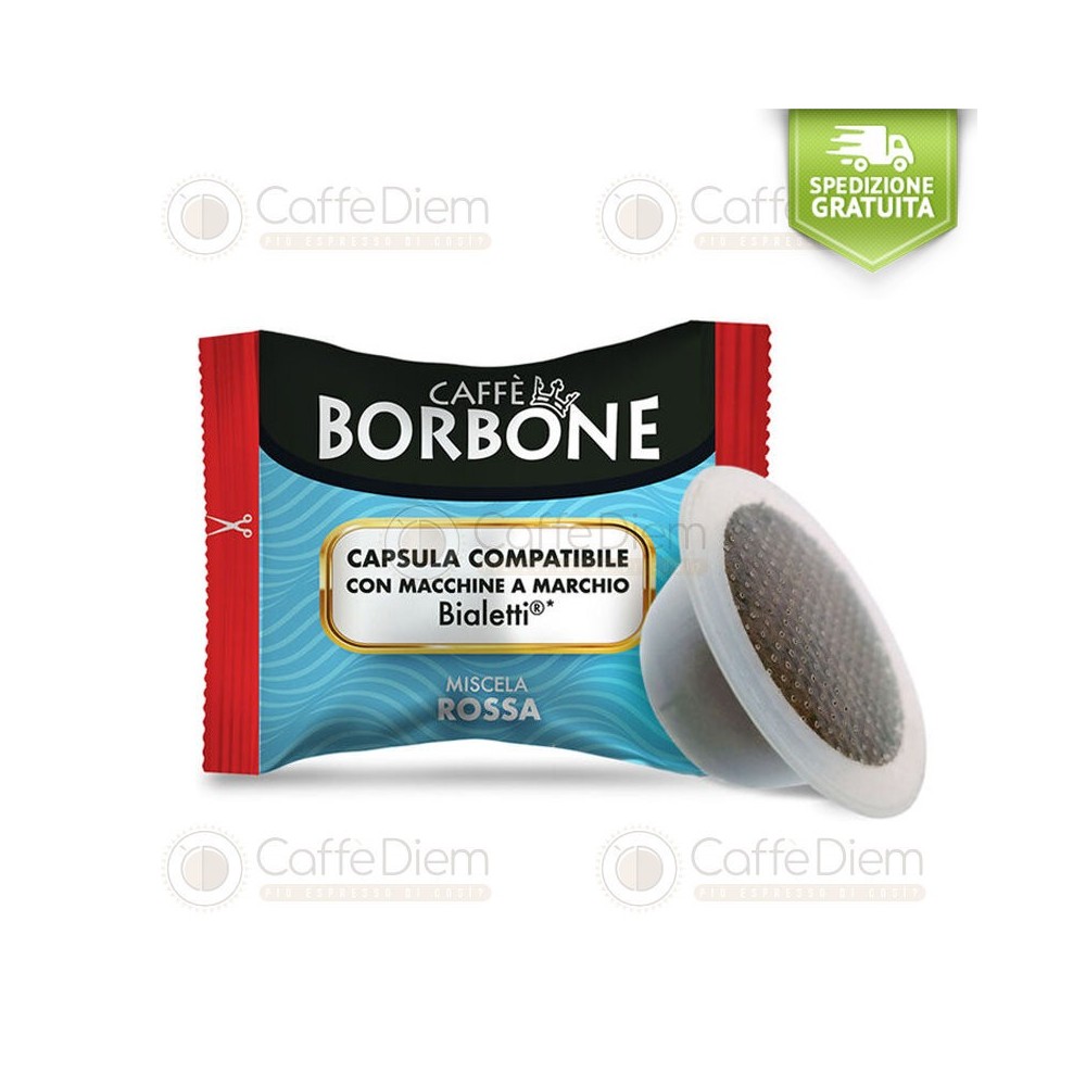 Offerta 400 Capsule Borbone Compatibili Bialetti miscela Red