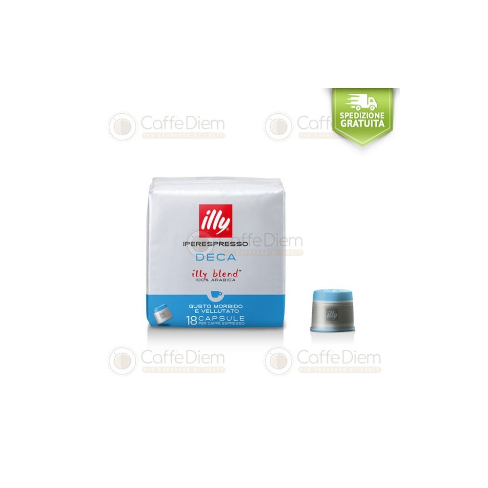 Capsule illy iperespresso 108 Caffè DECAFFEINATO