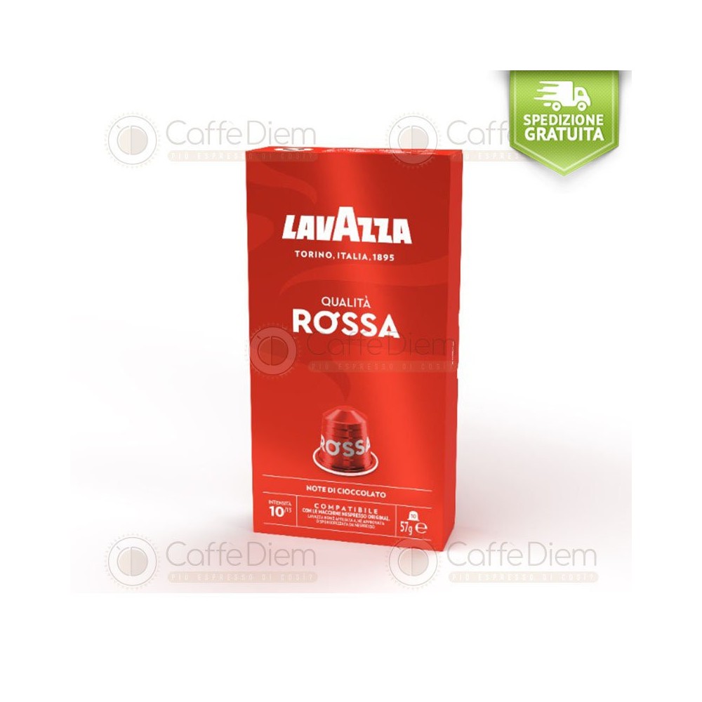 Capsules Lavazza compatibili Nespresso Qualità Rossa