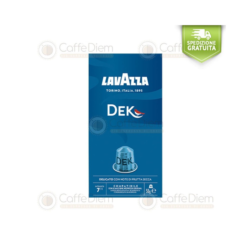 Capsules Lavazza compatibili Nespresso Dek