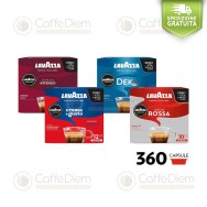 Lavazza A Modo Mio 10 Box of 36 Coffee Capsules tasting Kit