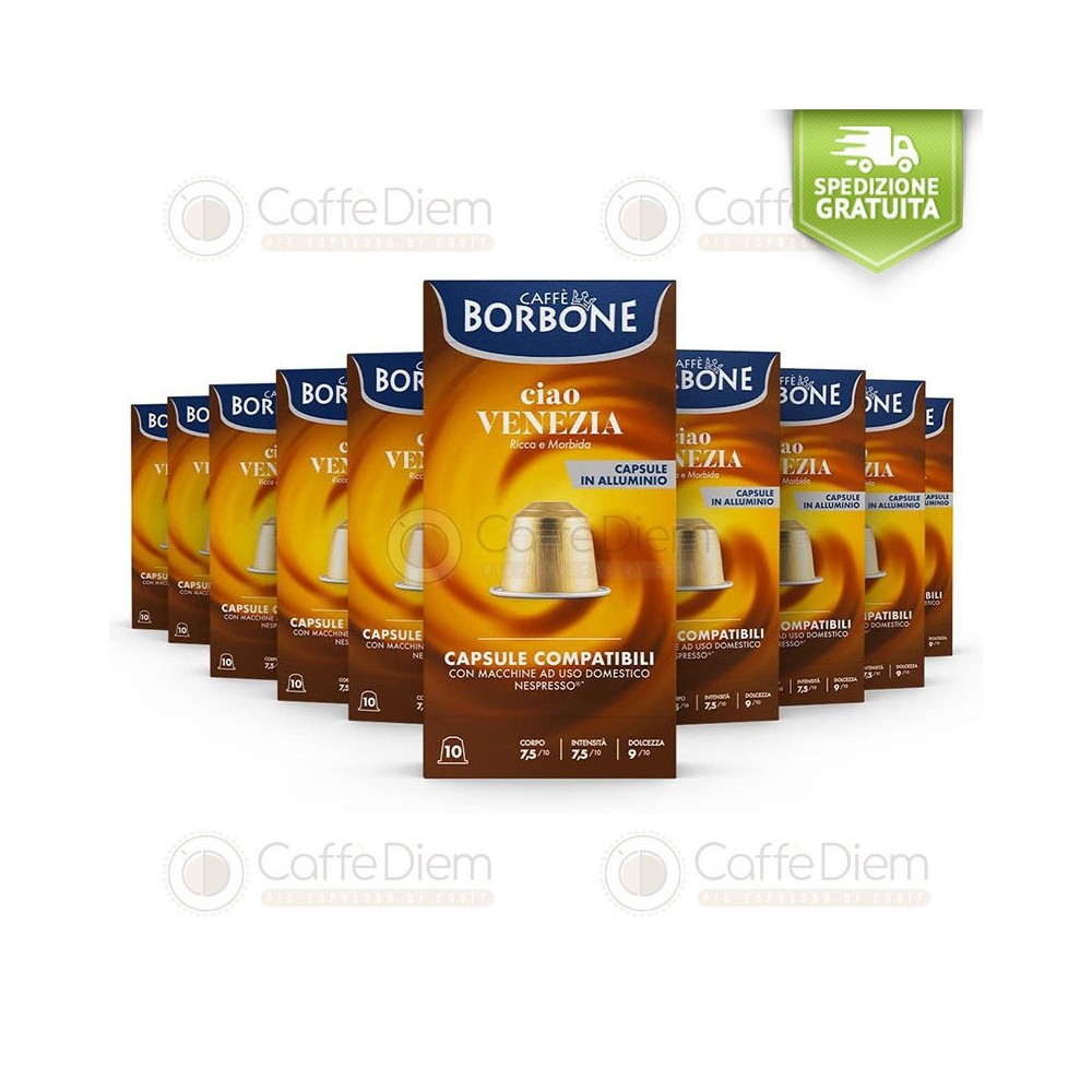 Capsule Caffè Borbone Compatibili Nespresso Alluminio VENEZIA