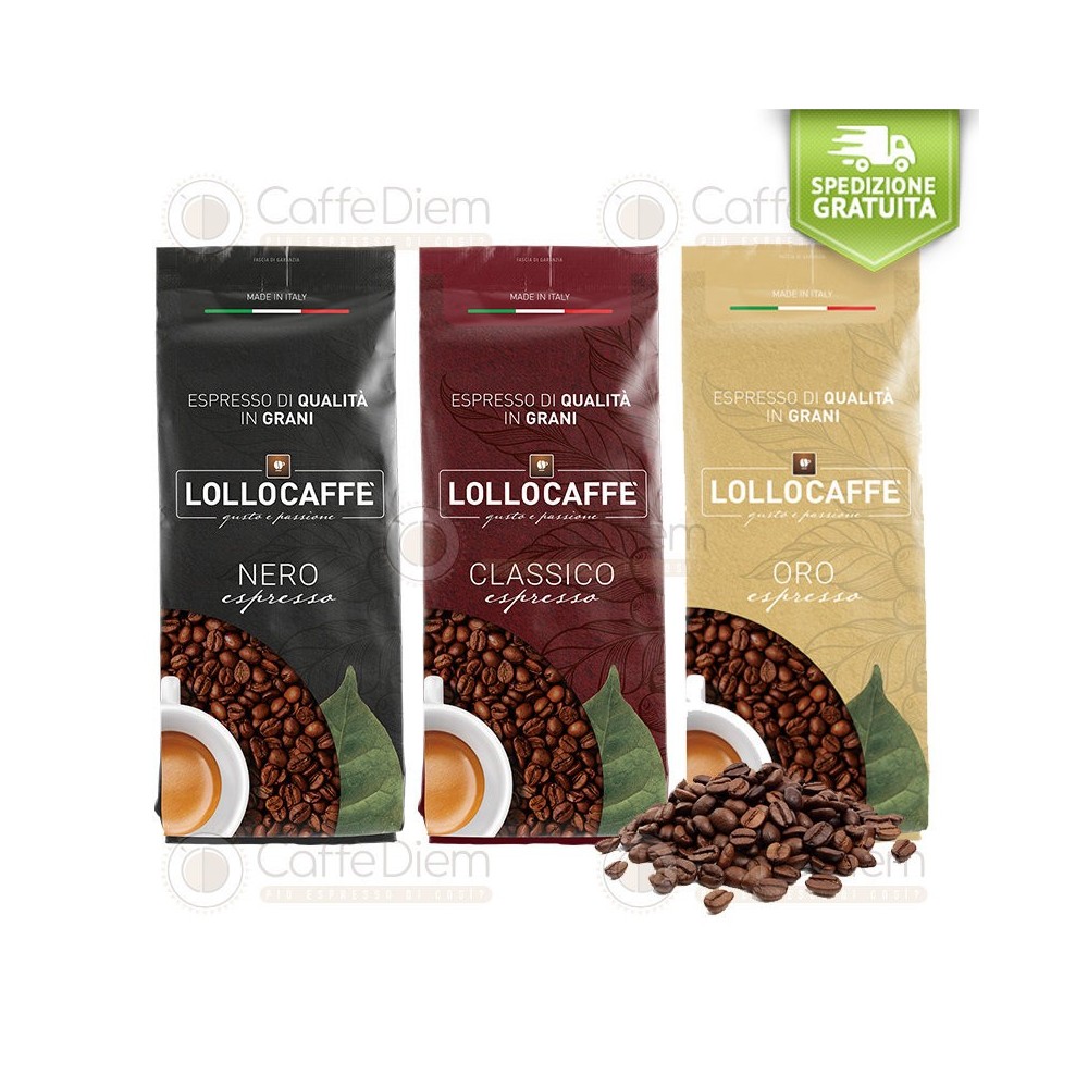 KIT DEGUSTATIVO Caffè in Grani Lollo 3Kg