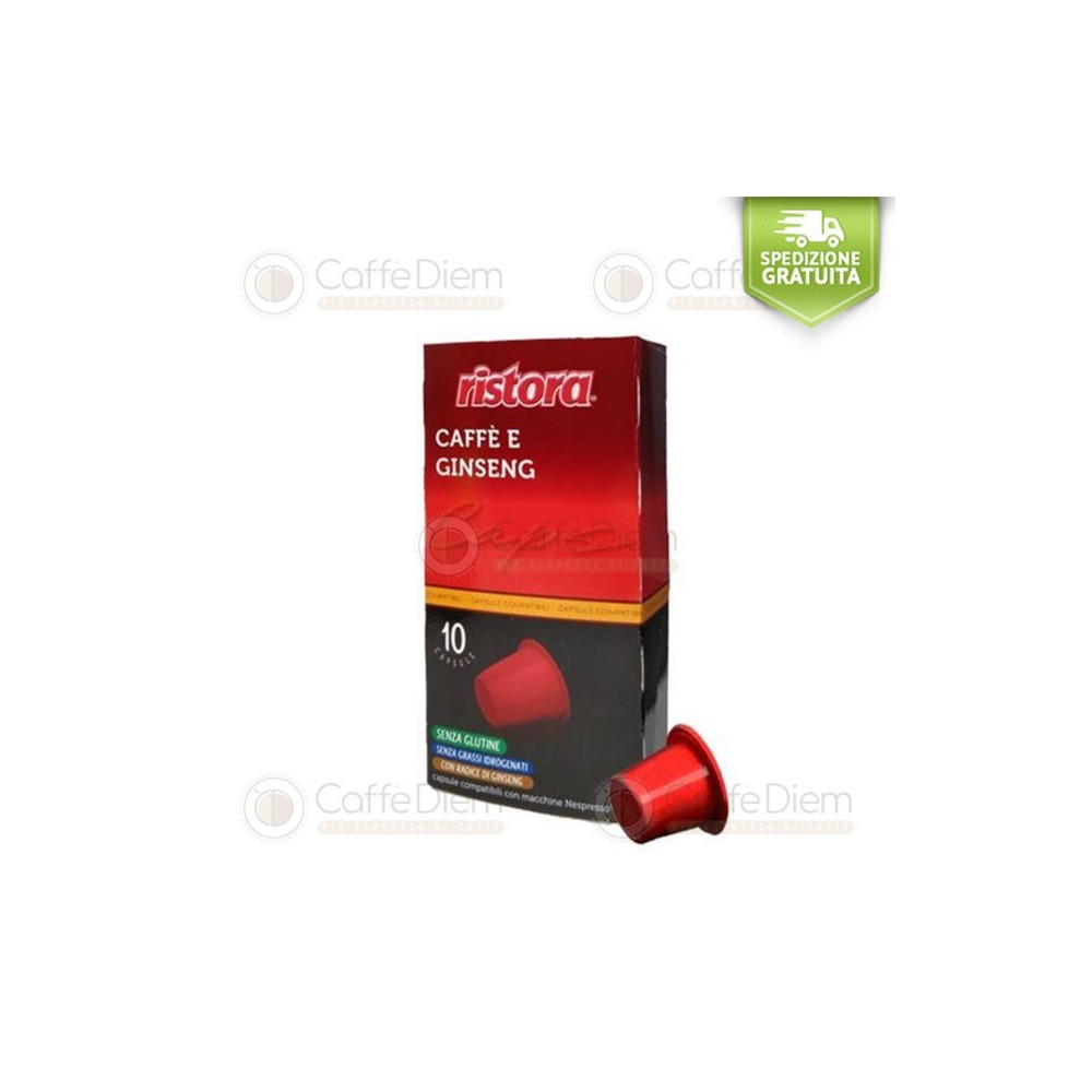 Capsule Compatibili Nespresso Ristora Ginseng | Caffè Diem
